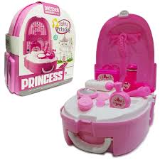Fairy Princess Beauty Box & Backpack for Kids - 17 Pcs