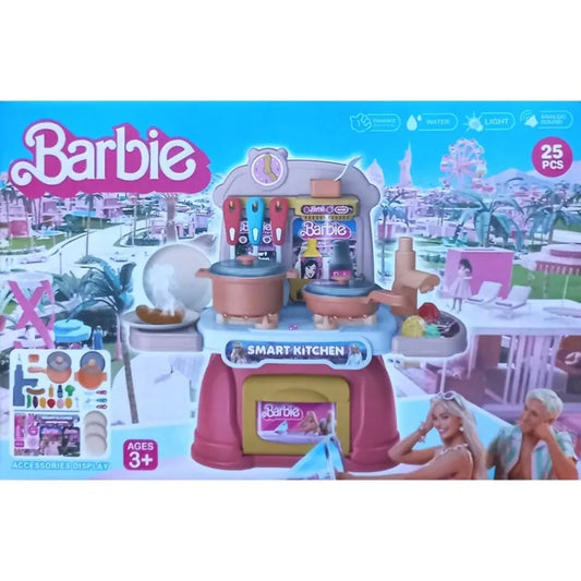 Barbie Kitchen Set- 25 Pcs (New Edition)